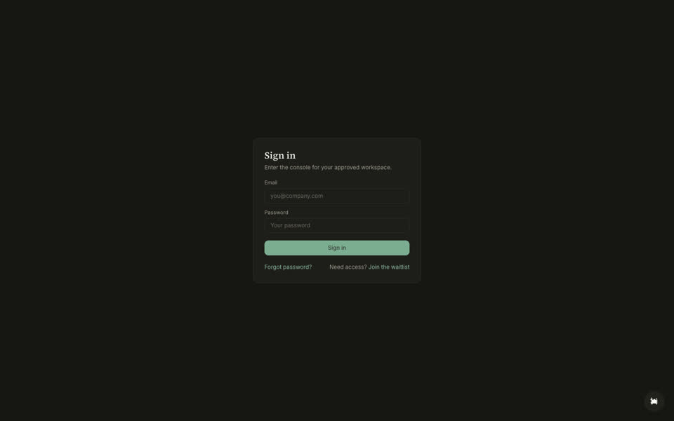 BugTape sign-in